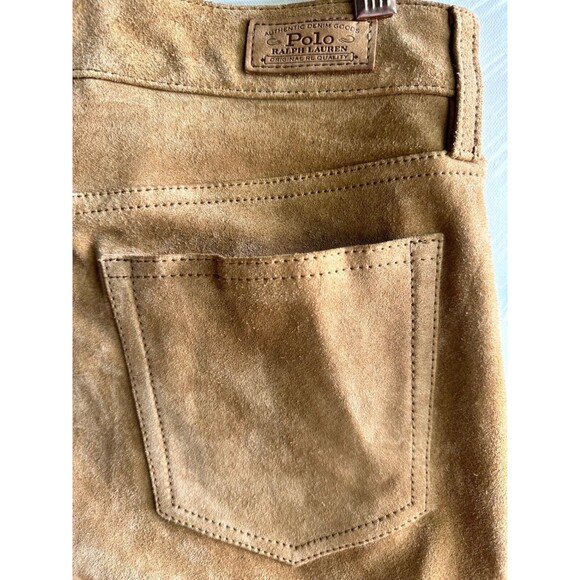 NWT $1298 POLO RALPH LAUREN WOMEN'S LEATHER Pants sz 4 100% COW LEATHER - Picture 11 of 15